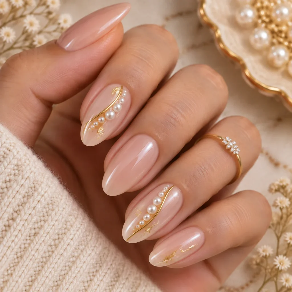Pearl and Gold Detail