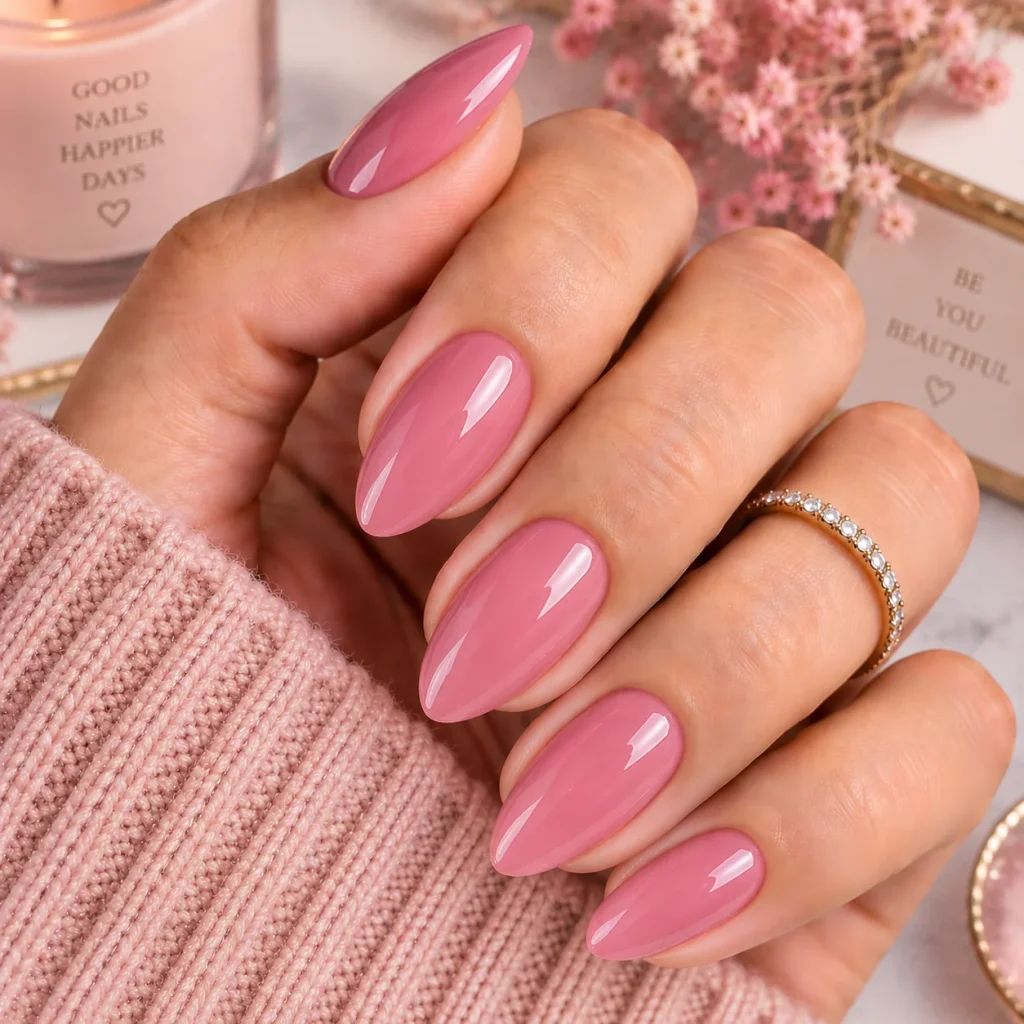 Pink Gel Nails
