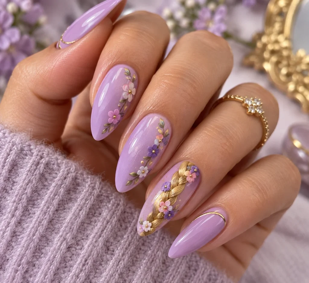 Rapunzel Braid Nails