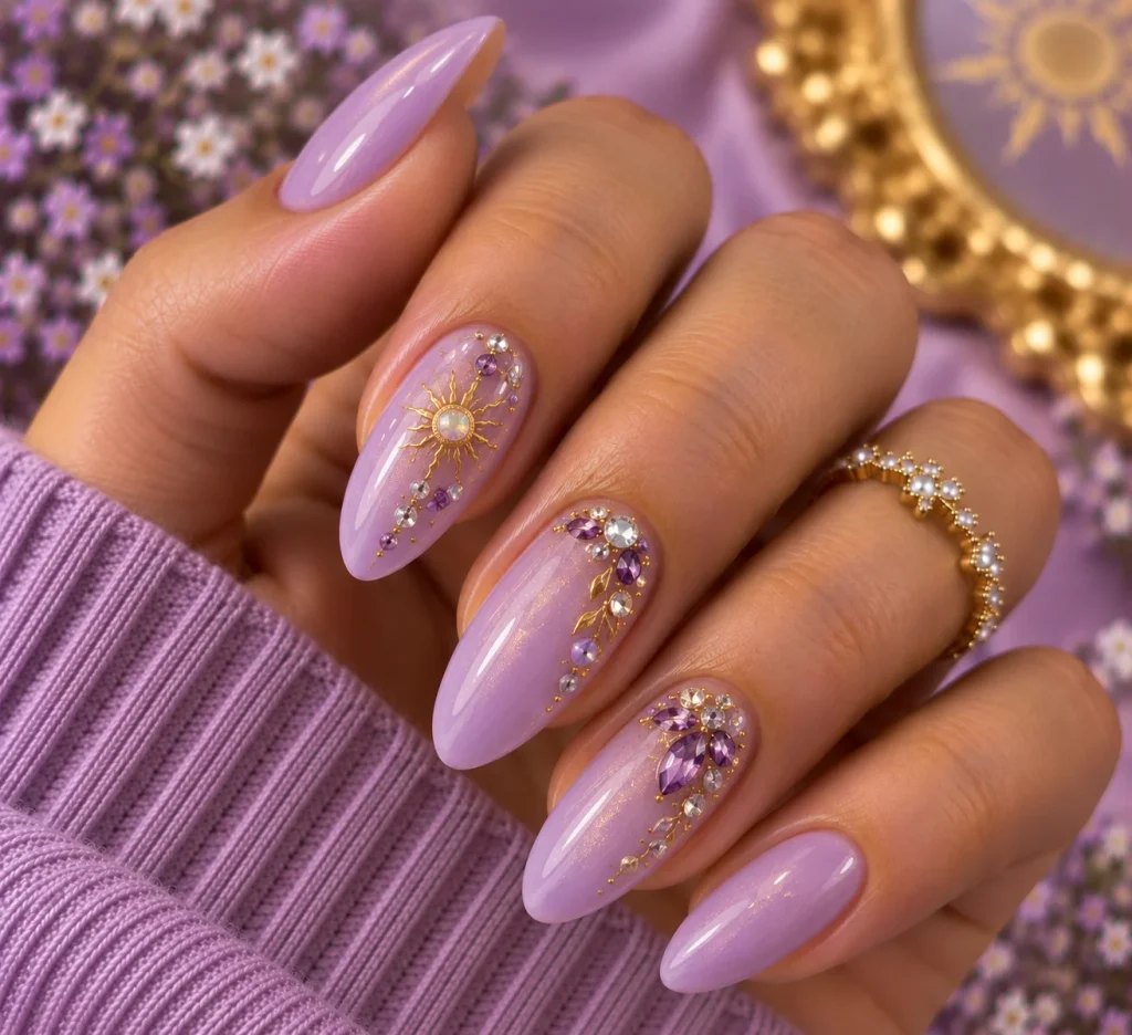 Rapunzel Gemstone Nails