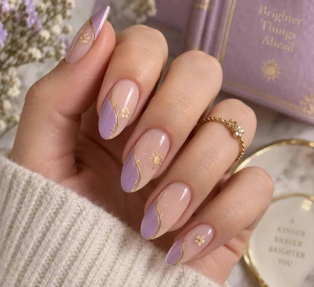 Rapunzel Negative-Space Nails