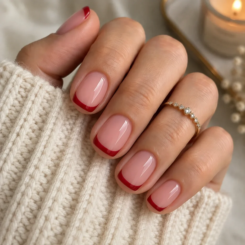 Red French Tips