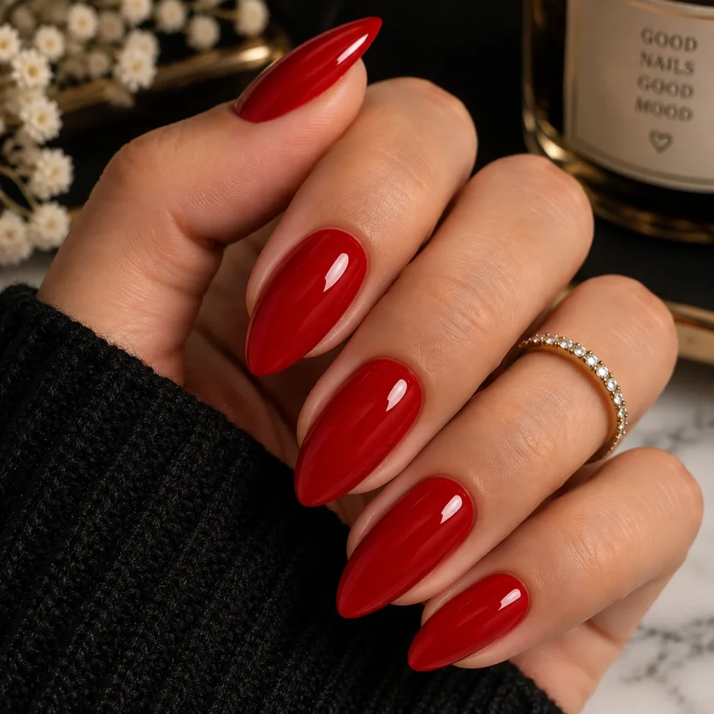 Red Gel Nails