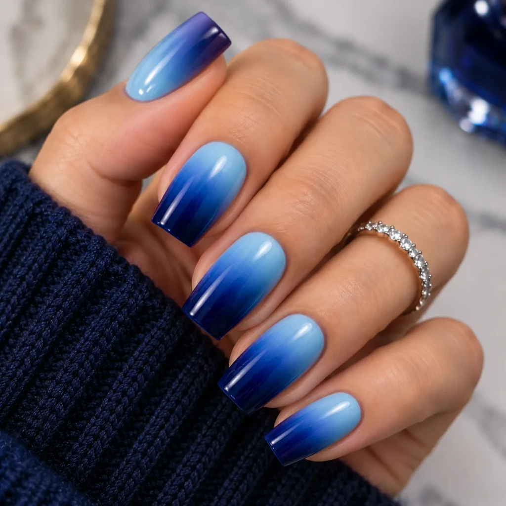 Reverse Blue Ombre