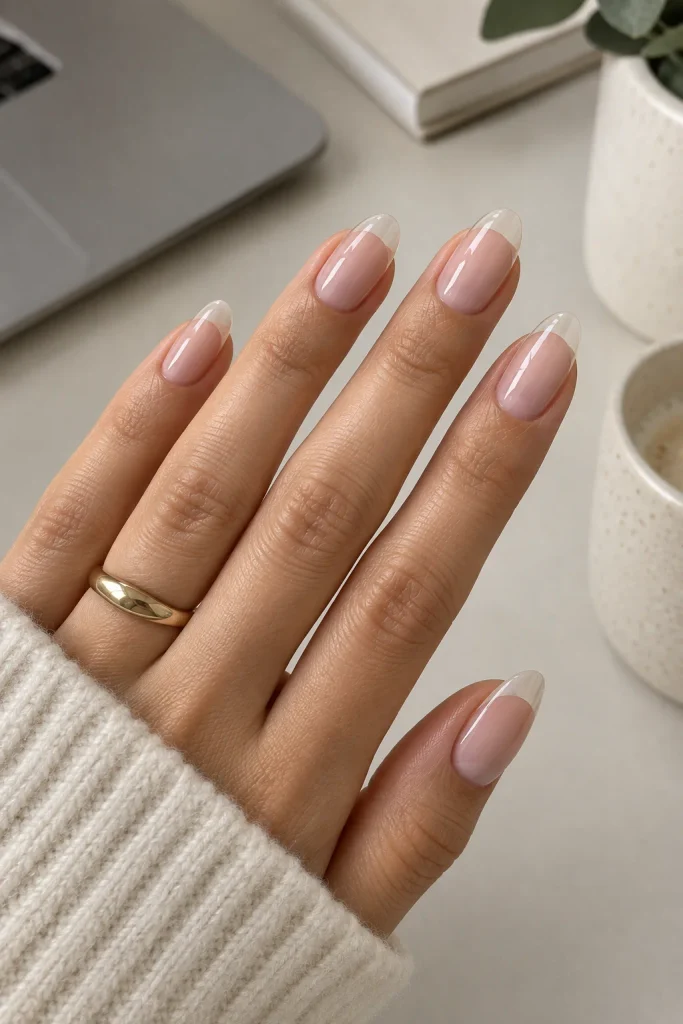 Reverse French Manicure