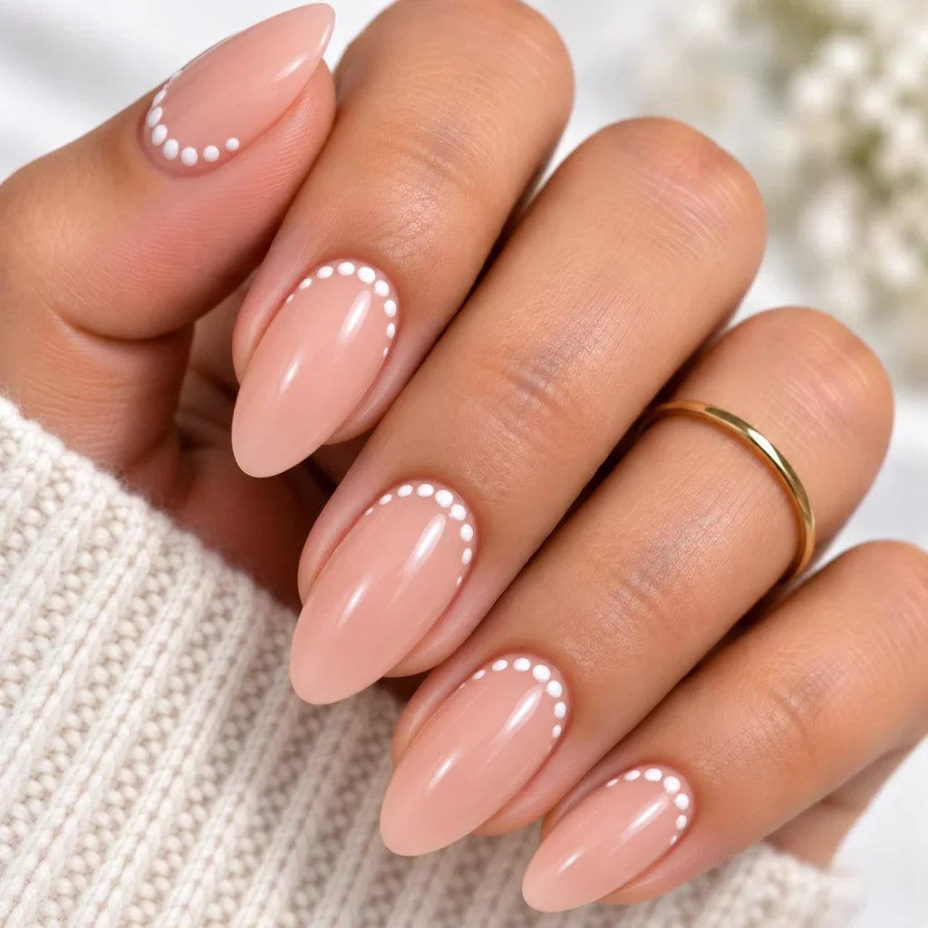 Reverse French with Dotted Tip