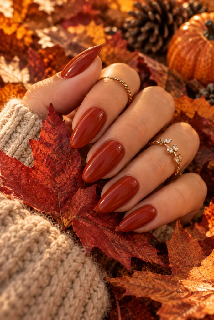 Rust Red Nails