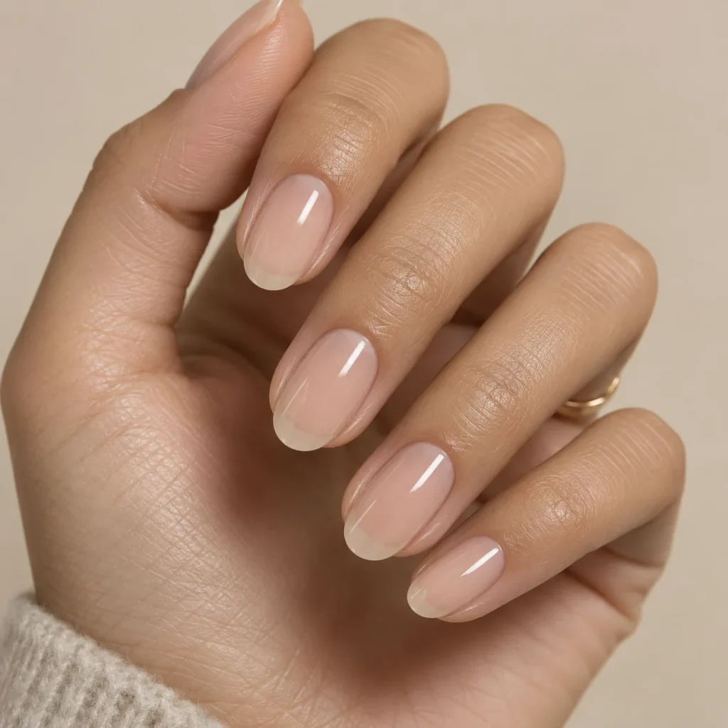 Sheer Nude Nails