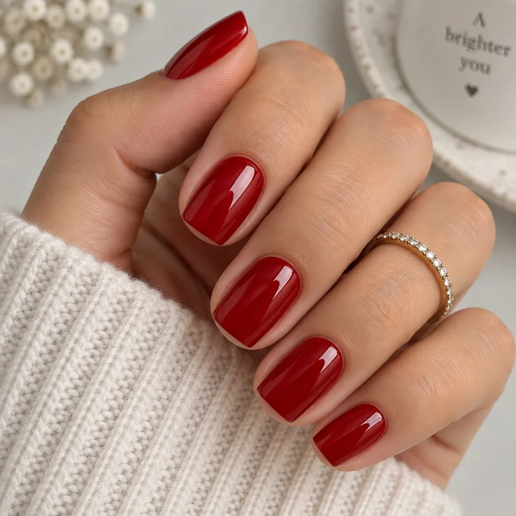 Short Square Gel Nail Style