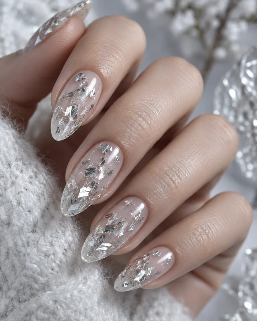21. Silver Foil Fracture Nails
