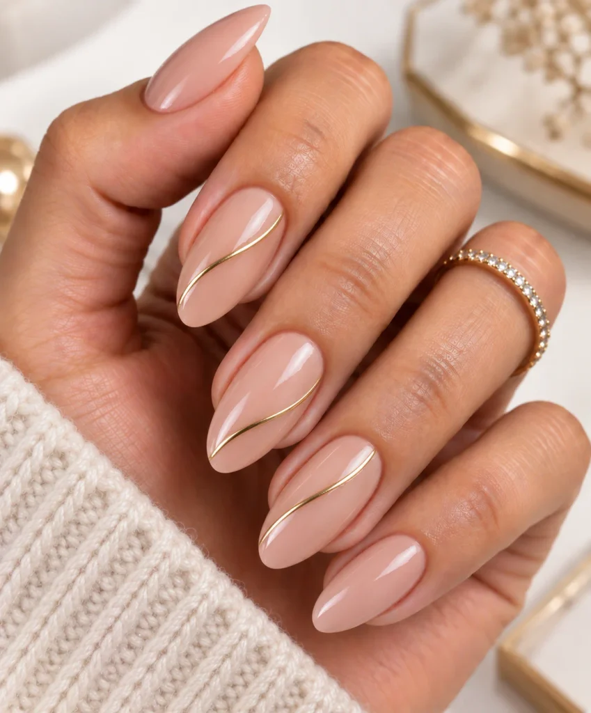 Single Line Nail Art