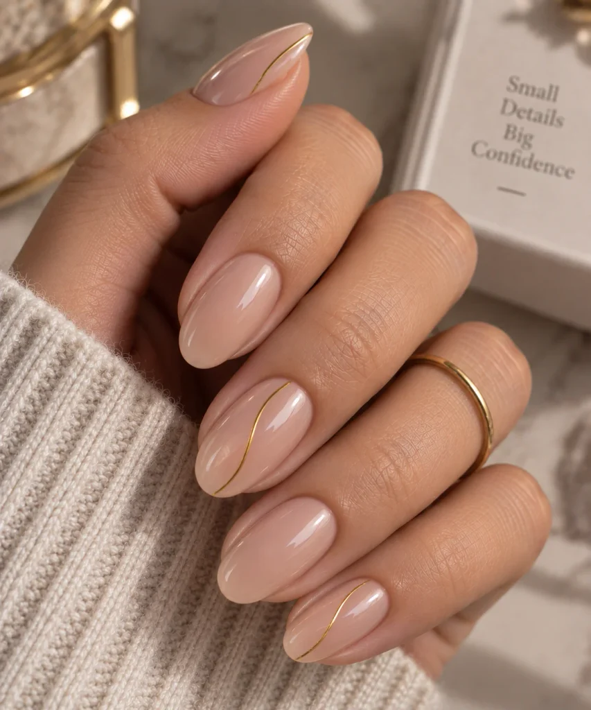 Single Line Nail Art