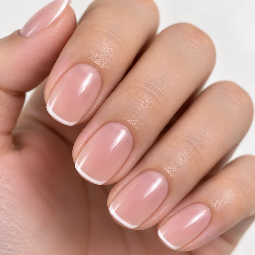 Soap Nails With Micro French Tips