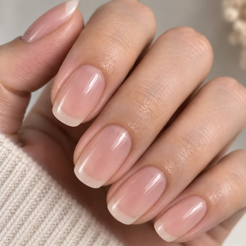 Soap Nails With a Natural Free Edge