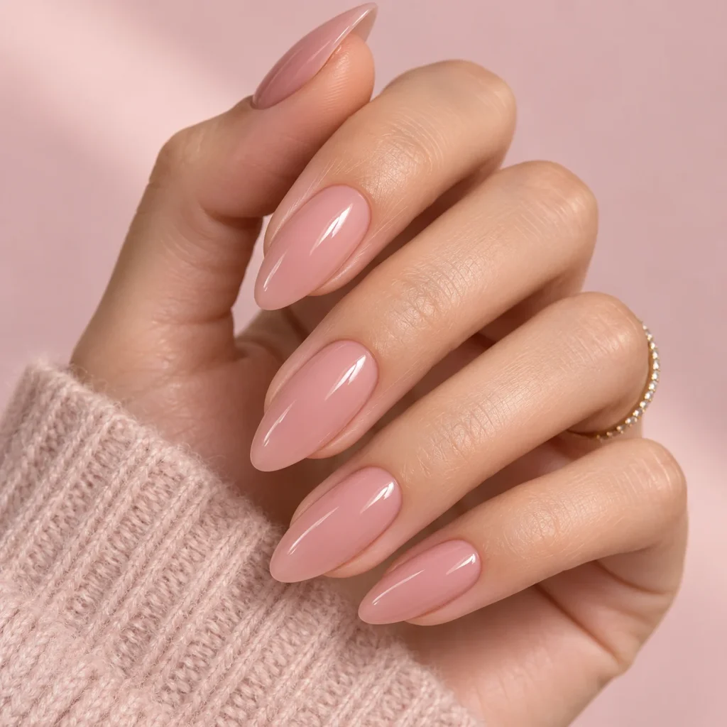 Soft Pink Nude Nails