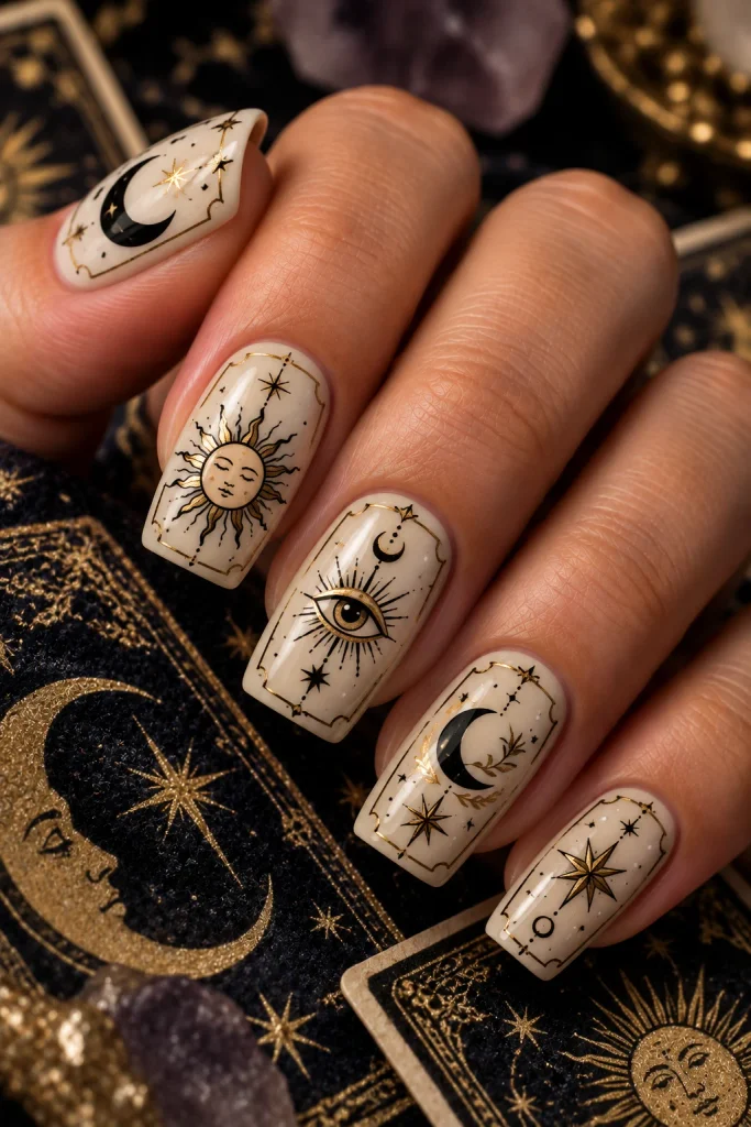 Tarot Card Nails