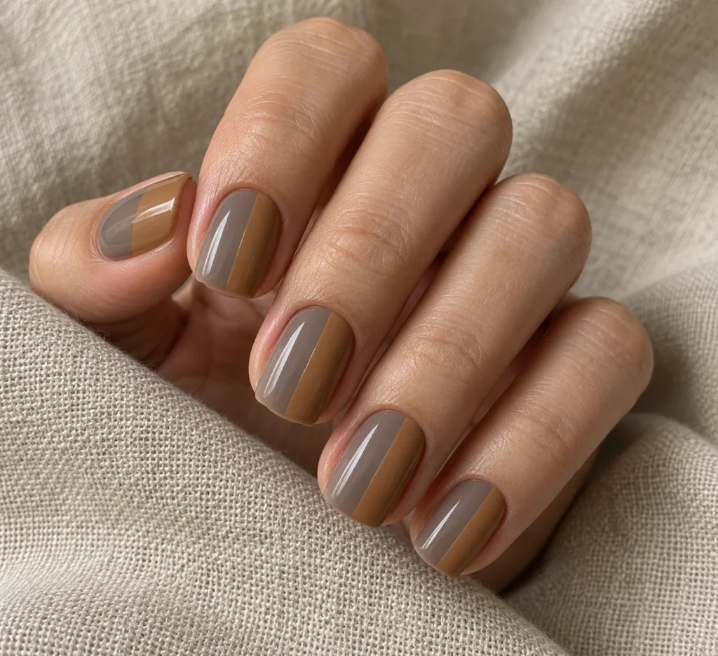 Taupe and Caramel Two-Tone