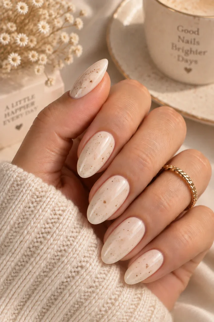 Vanilla With Freckle Detailing