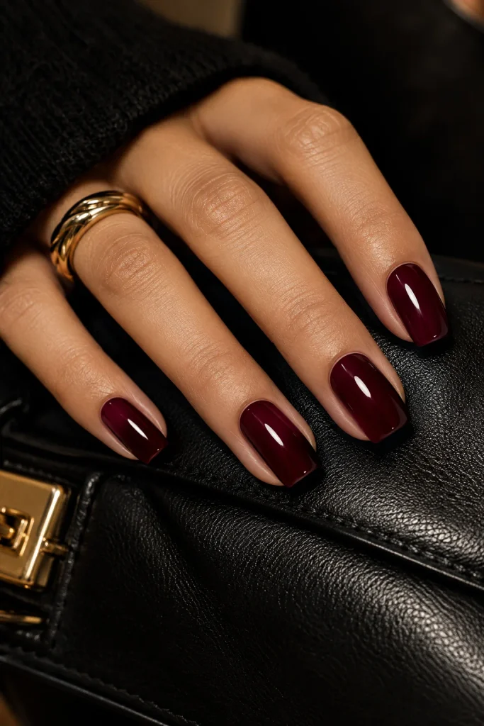 Wine Red Squoval