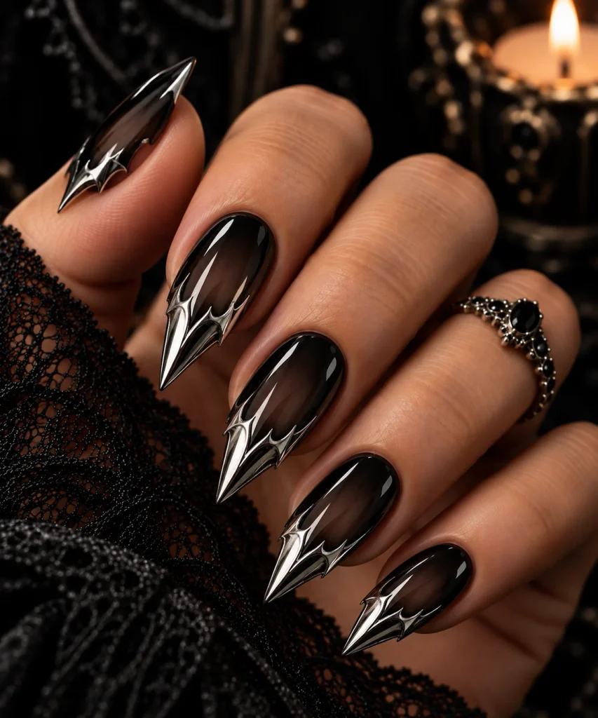 Bat Wing Chrome Tips