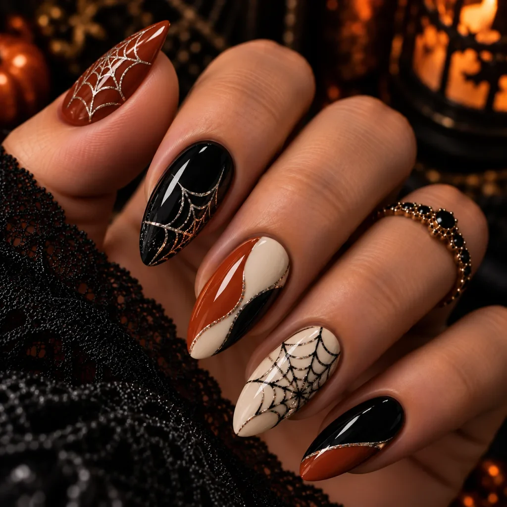  Cobweb Over Color Block