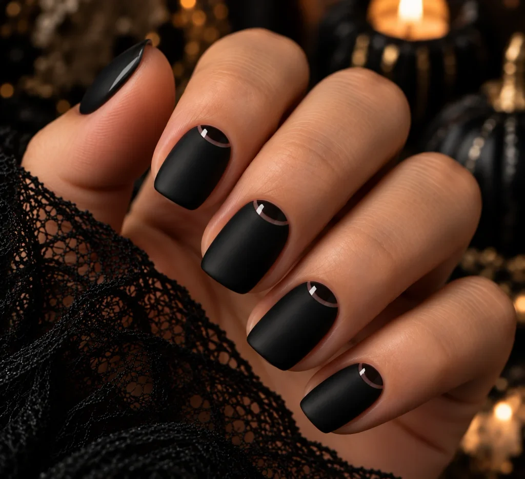 Matte Black with Glossy Moon