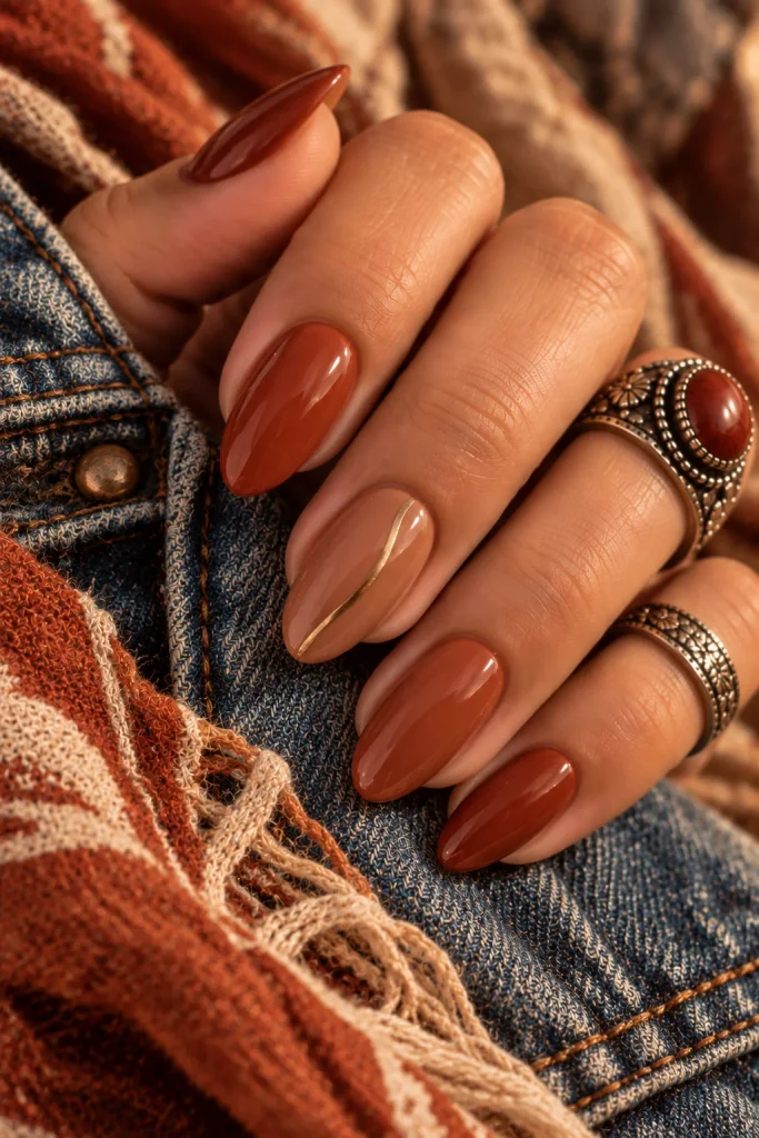 Rust and Terracotta Nails