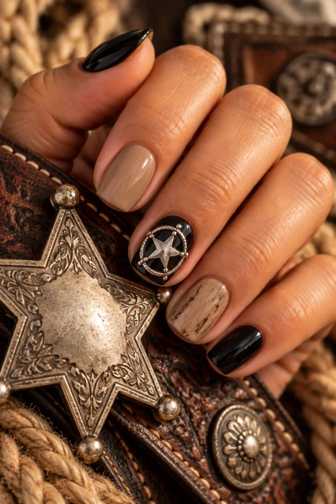  Sheriff Star Nails