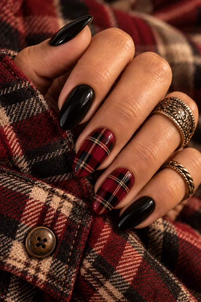  Western Plaid Nails